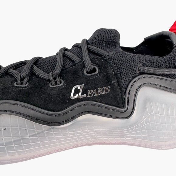 Christian Louboutin Arpoador Black Drawstring Sock Sneakers Size 41 US 11 Women - Picture 9 of 16